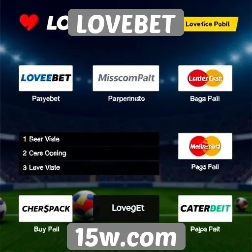 Métodos de pagamento disponíveis na LOVEBET